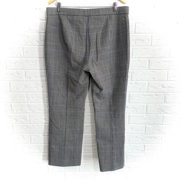 Theory Trecca Virgin Wool Plaid Pant Size 12 - Picture 4 of 6